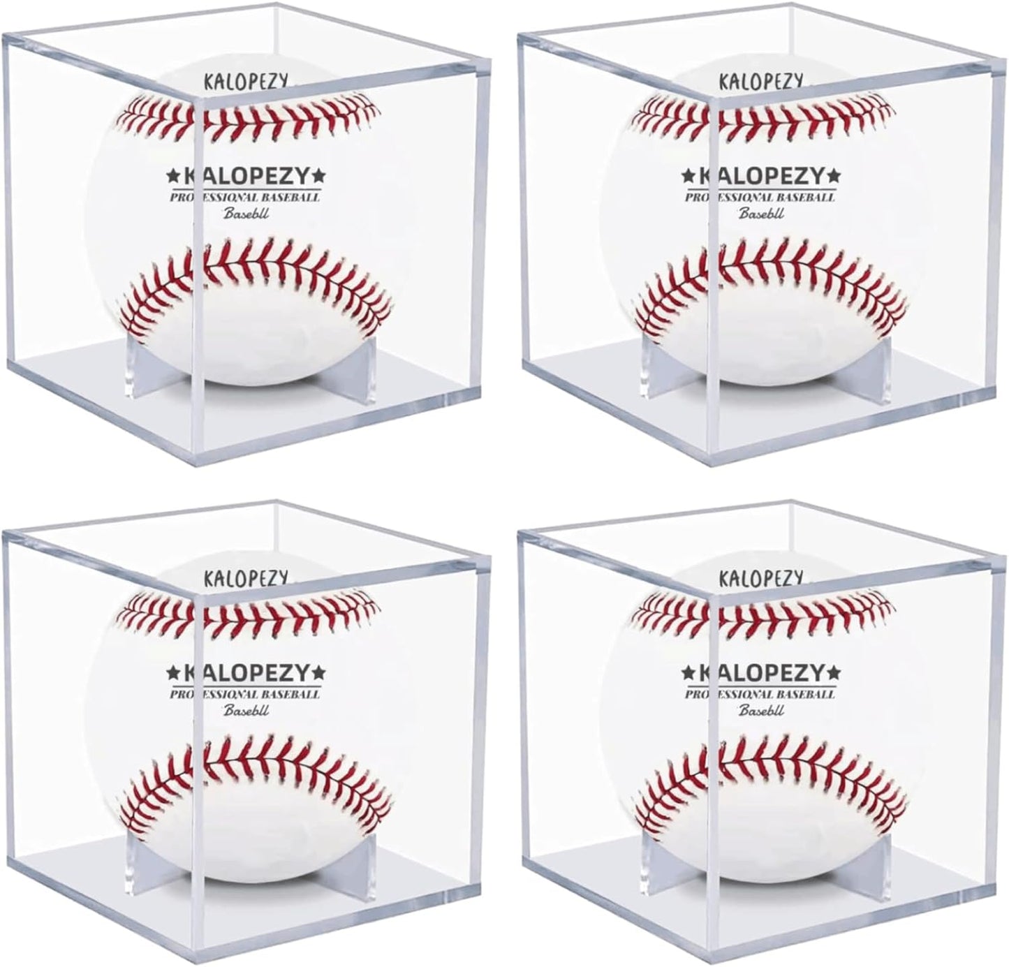 Baseball Display Case, UV Protected Acrylic Boxes for Display,Clear Display Case Baseball Cube Memorabilia Showcase Autograph Ball Protector - for Official Size Ball