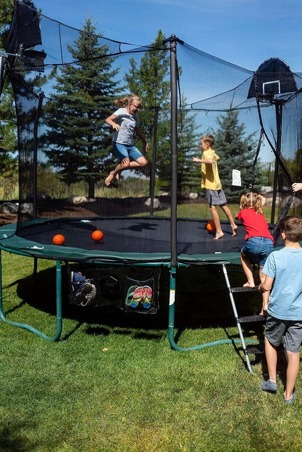 Trampoline Accessories | Ladder | Tech Holder | Wind Anchor | Shoe Bag| Spring Tool