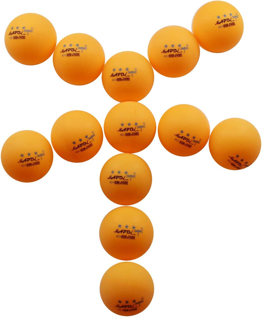 100 Counts 3-Star Orange Practice Ping Pong Balls Advanced Table Tennis Balls