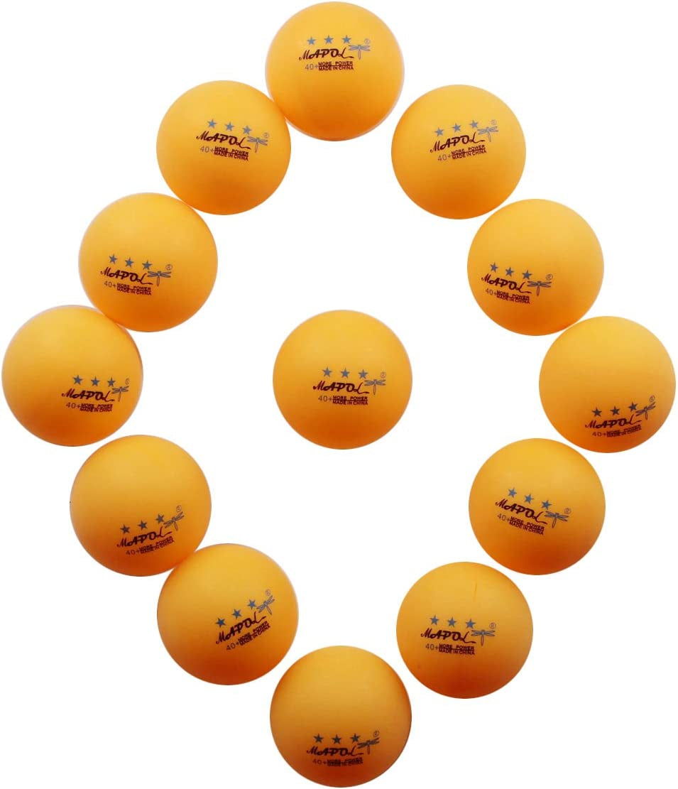 100 Counts 3-Star Orange Practice Ping Pong Balls Advanced Table Tennis Balls