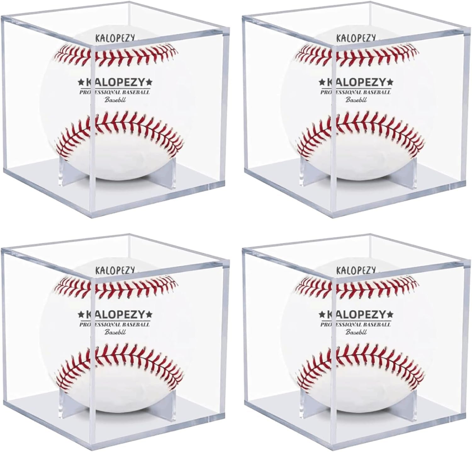 Baseball Display Case, UV Protected Acrylic Boxes for Display,Clear Display Case Baseball Cube Memorabilia Showcase Autograph Ball Protector - for Official Size Ball