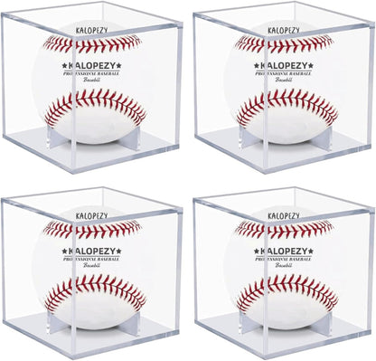 Baseball Display Case, UV Protected Acrylic Boxes for Display,Clear Display Case Baseball Cube Memorabilia Showcase Autograph Ball Protector - for Official Size Ball