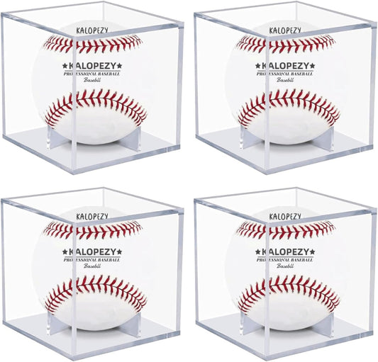 Baseball Display Case, UV Protected Acrylic Boxes for Display,Clear Display Case Baseball Cube Memorabilia Showcase Autograph Ball Protector - for Official Size Ball