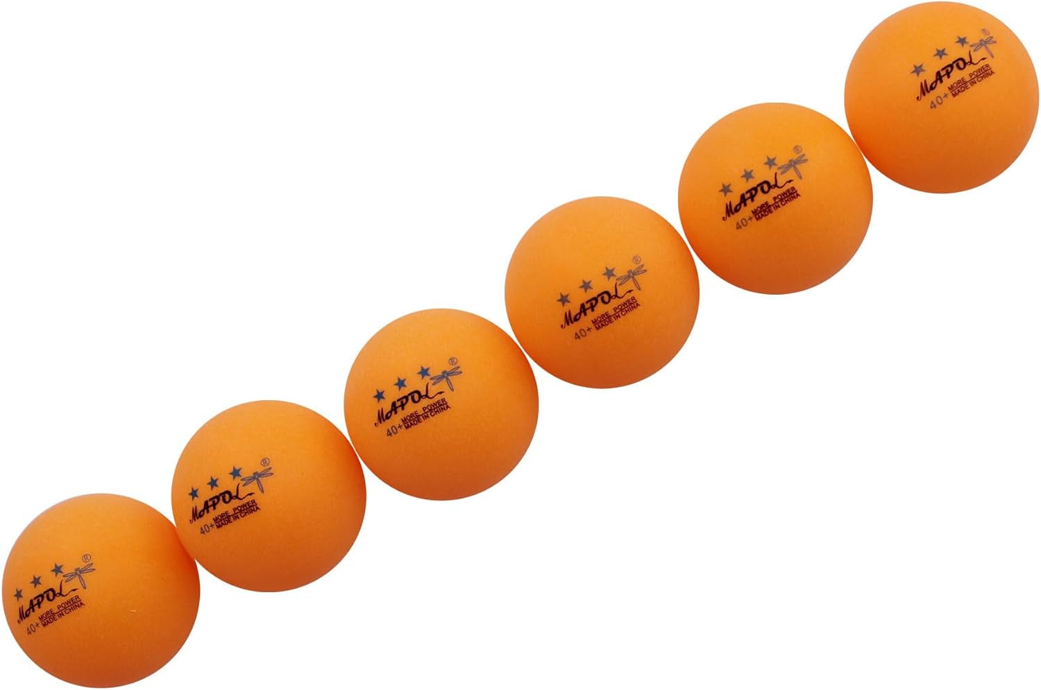 100 Counts 3-Star Orange Practice Ping Pong Balls Advanced Table Tennis Balls