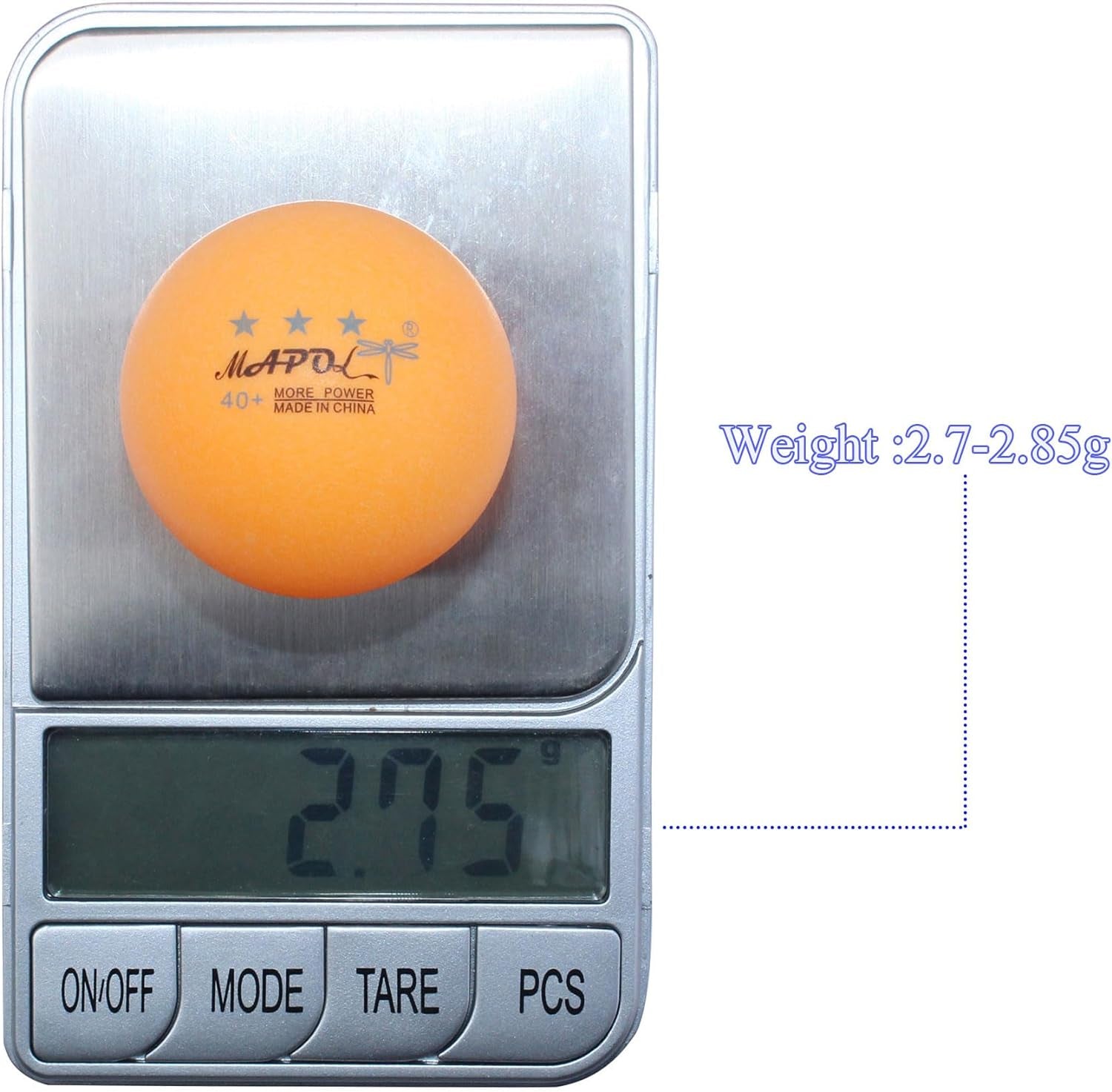 100 Counts 3-Star Orange Practice Ping Pong Balls Advanced Table Tennis Balls